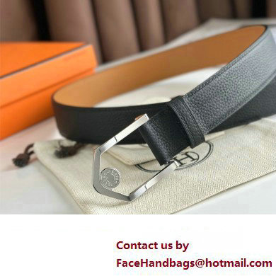 Hermes Licol belt buckle  &  Reversible leather strap 35 mm 03 2023